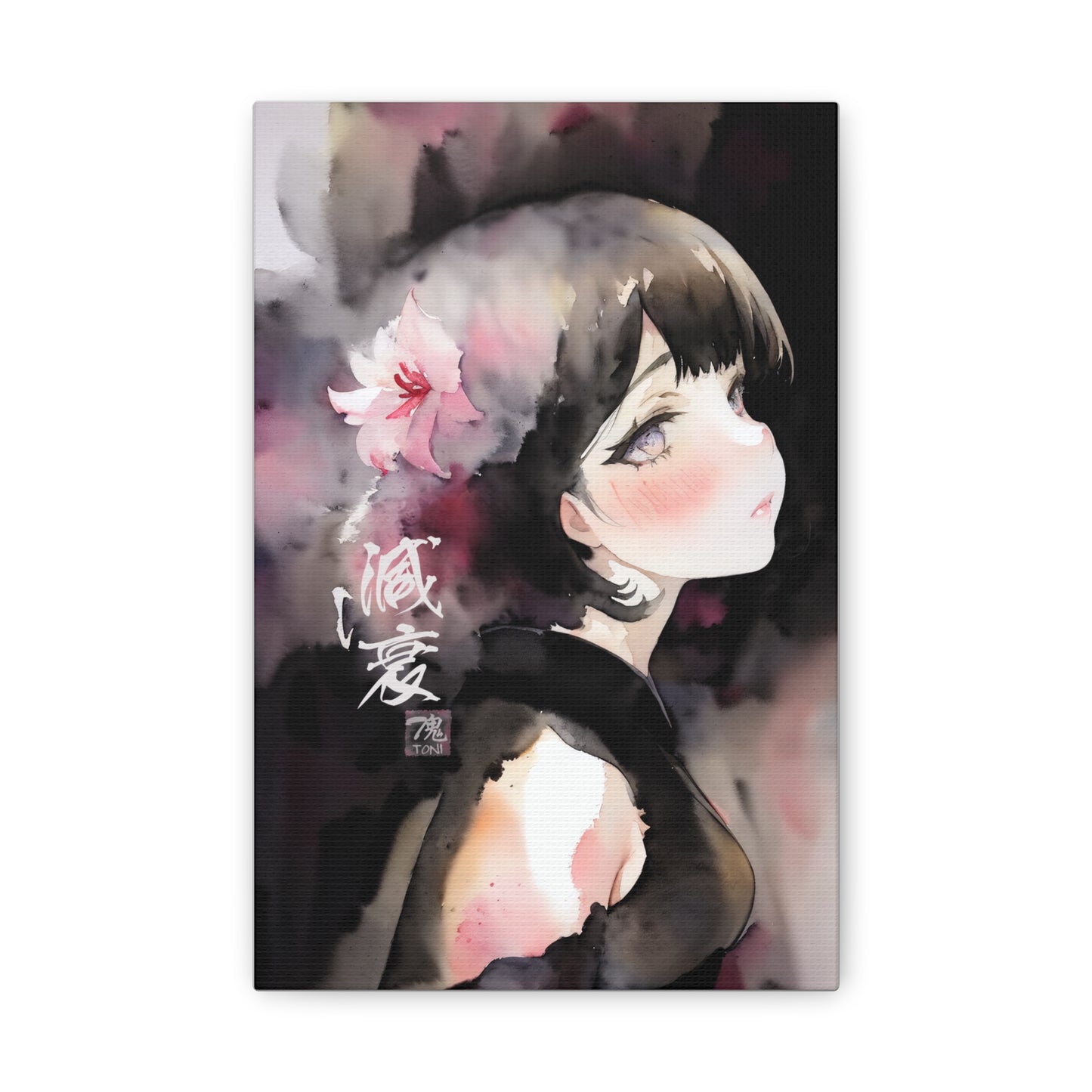 Decay - Watercolor Anime Art on high quality Canvas