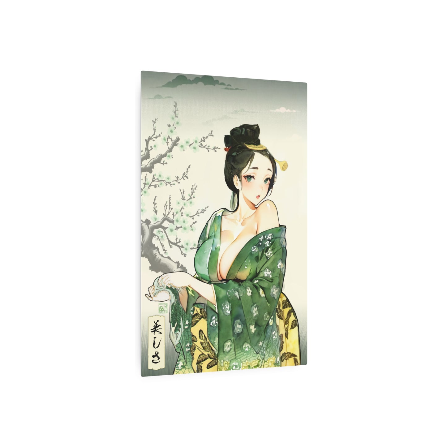 Ukiyo-e Art - Beauty 🇺🇸 US Shipping - Traditional Japanese Art on Metal Poster