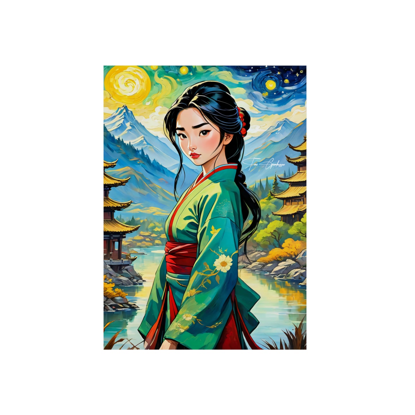 Hua Mulan 3 🇩🇪 GER Shipping - Anime Art on Metal Poster