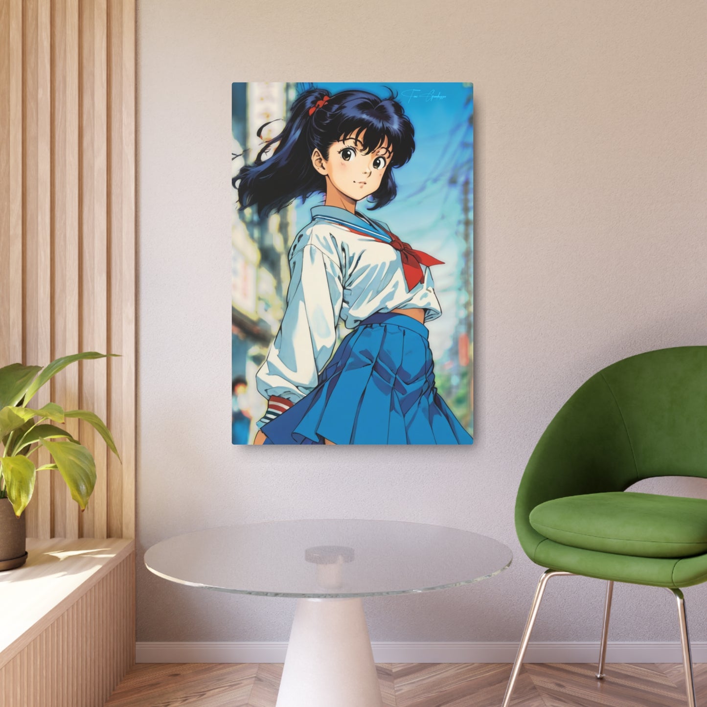 City Pop Collection - Sayori from the docks 🇺🇸 US Shipping - Anime Art on Metal Poster