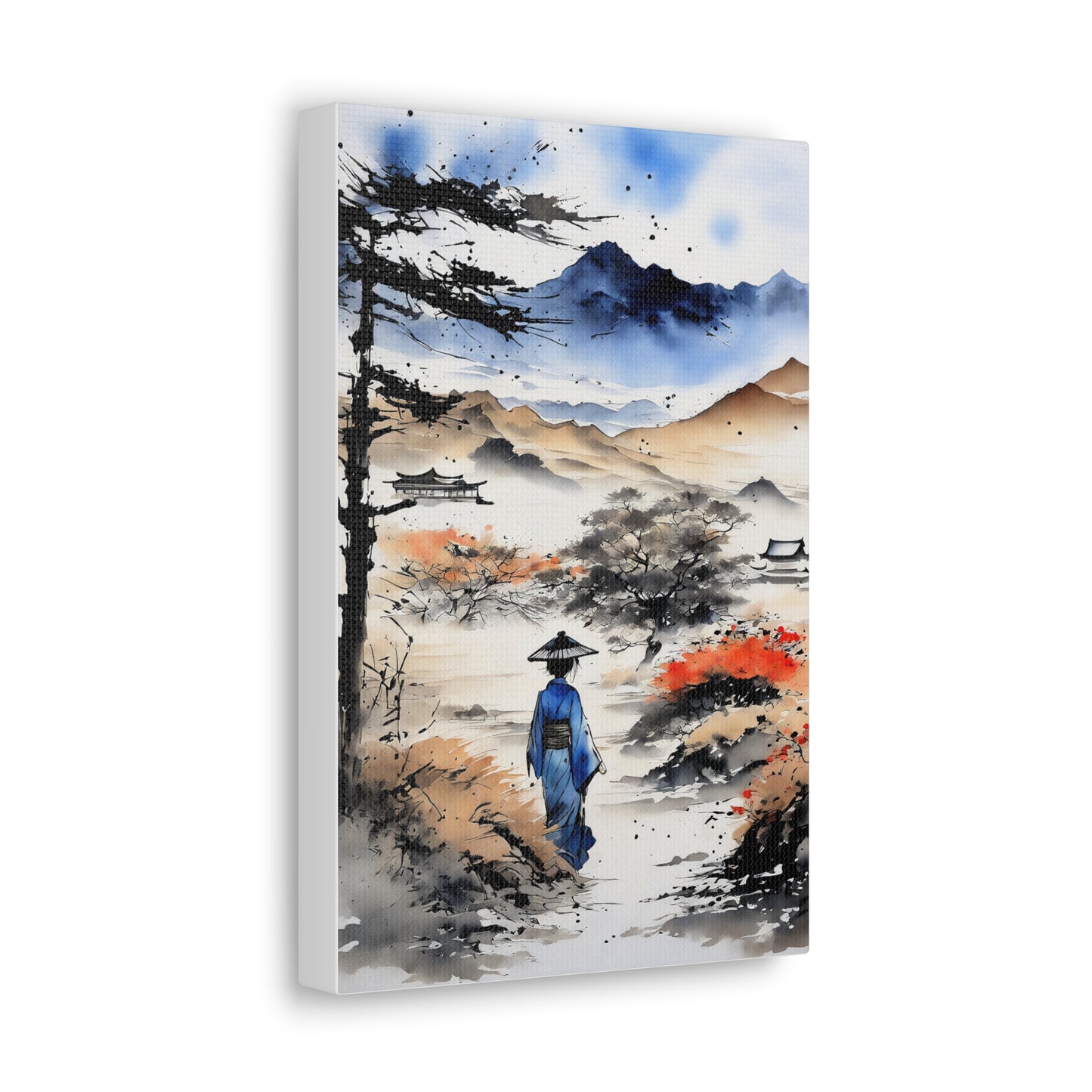 Sumi-e Art - Wasteland wisdom • Traditional Japanese Art on high quality Canvas