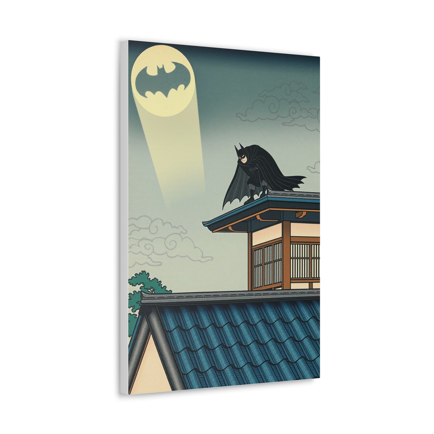 Ukiyo-e Art - Warrior of the Night • Traditional Japanese Art on high quality Canvas