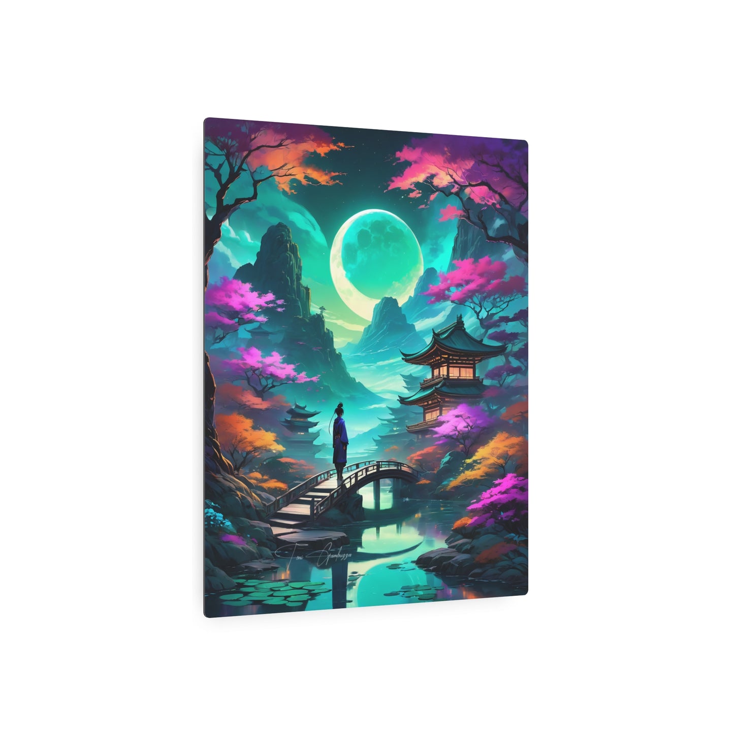 Zen Reflections: Equilibrium 🇺🇸 US Shipping- Anime Art on Metal Poster