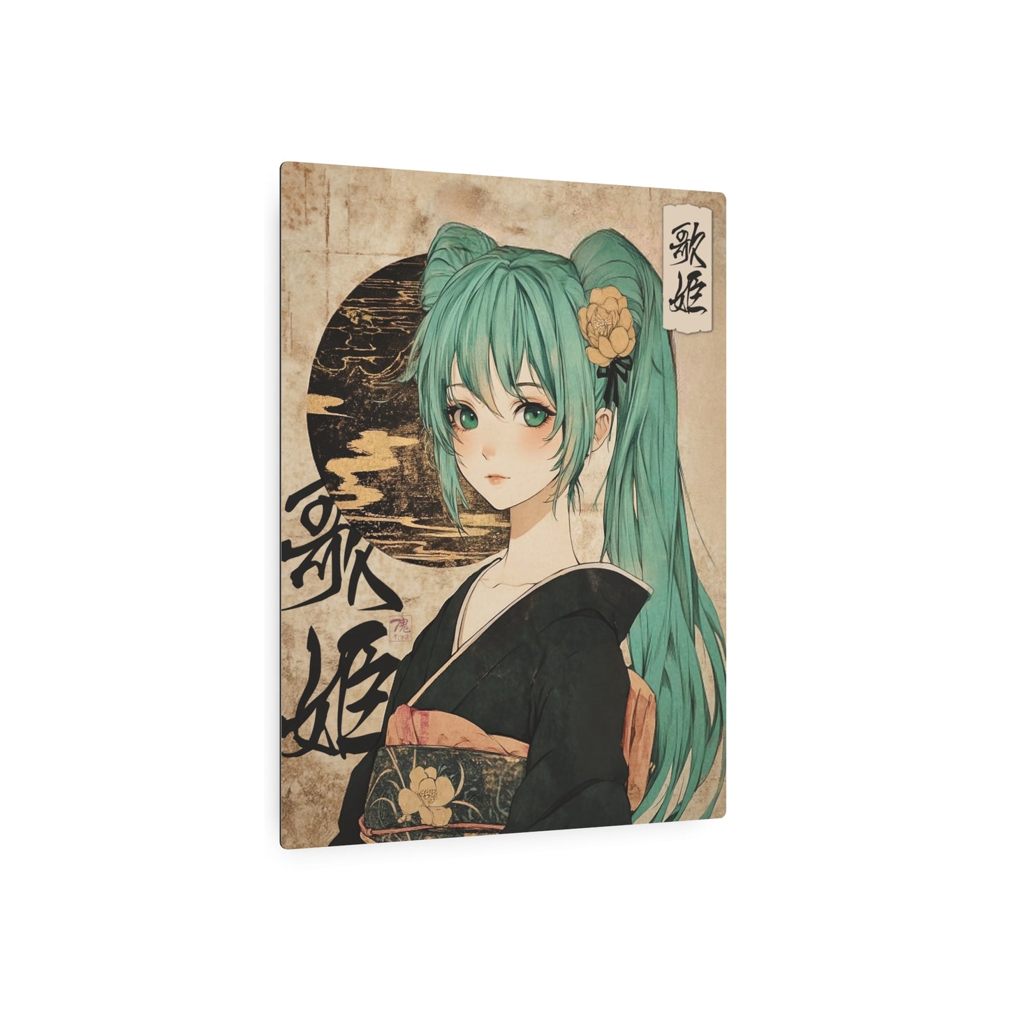 Ukiyo-e Art - Utahime 🇺🇸 US Shipping - Traditional Japanese Art on Metal Poster