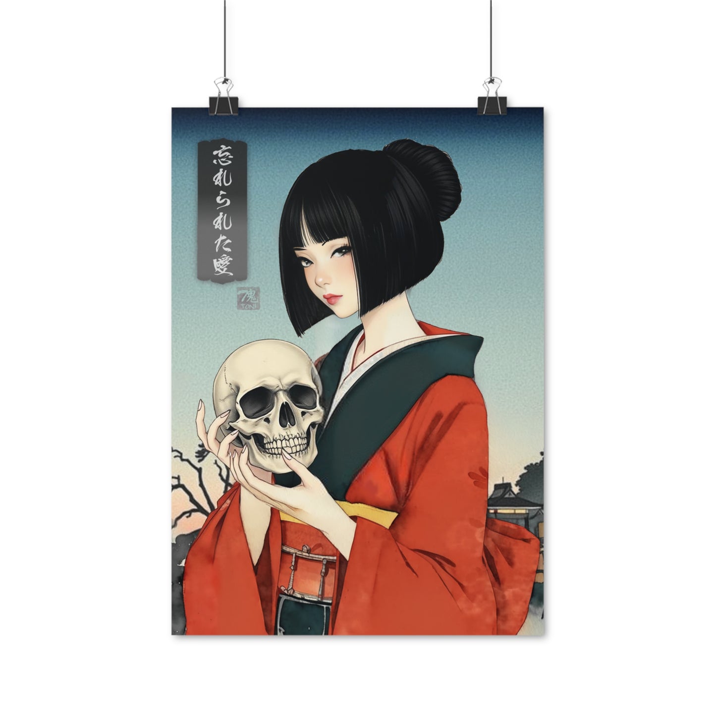 Ukiyo-e Art - Forgotten love • Traditional Japanese Art on high quality poster