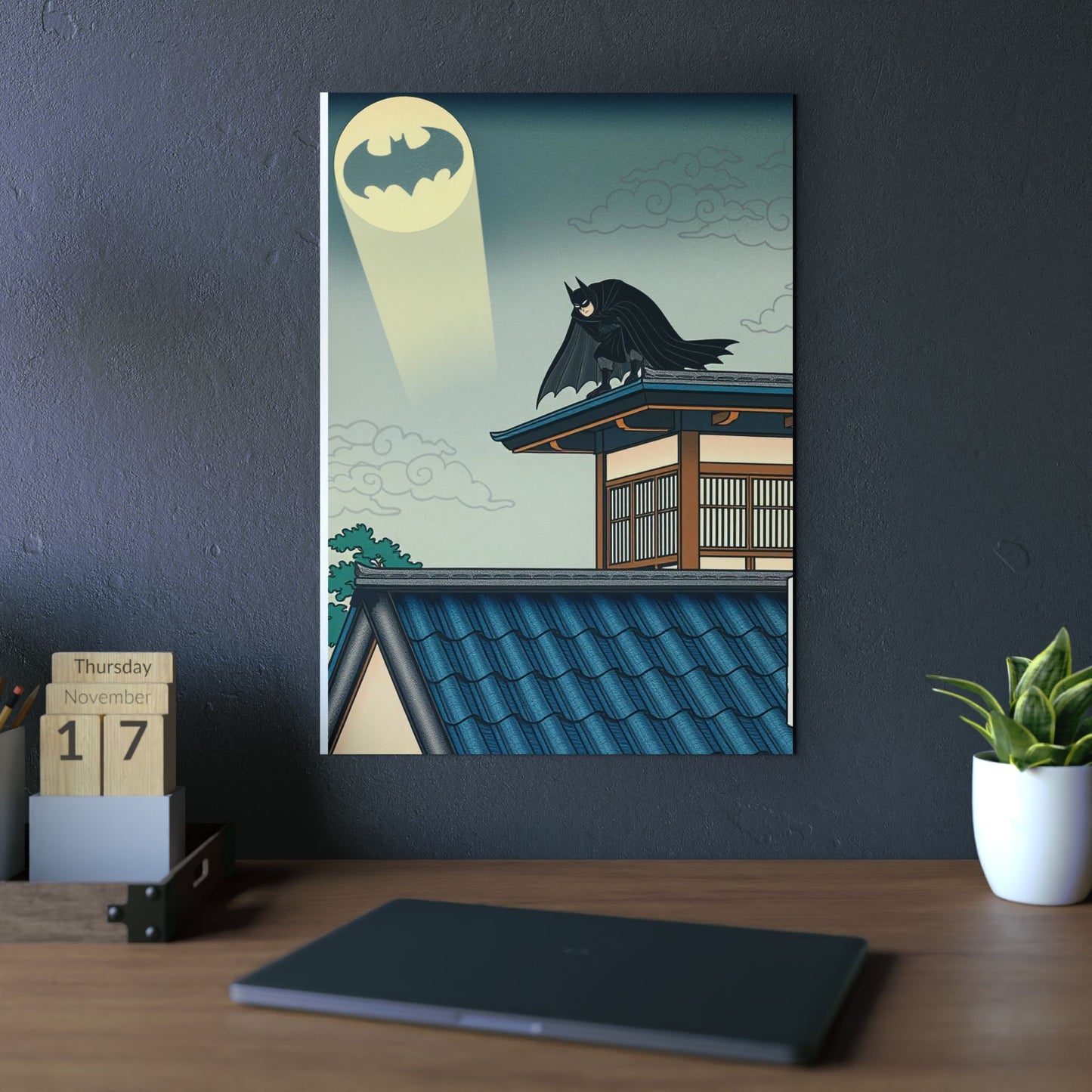 Ukiyo-e Art - Warrior of the Night 🇩🇪 GER Shipping - Traditional Japanese Art on Metal Poster