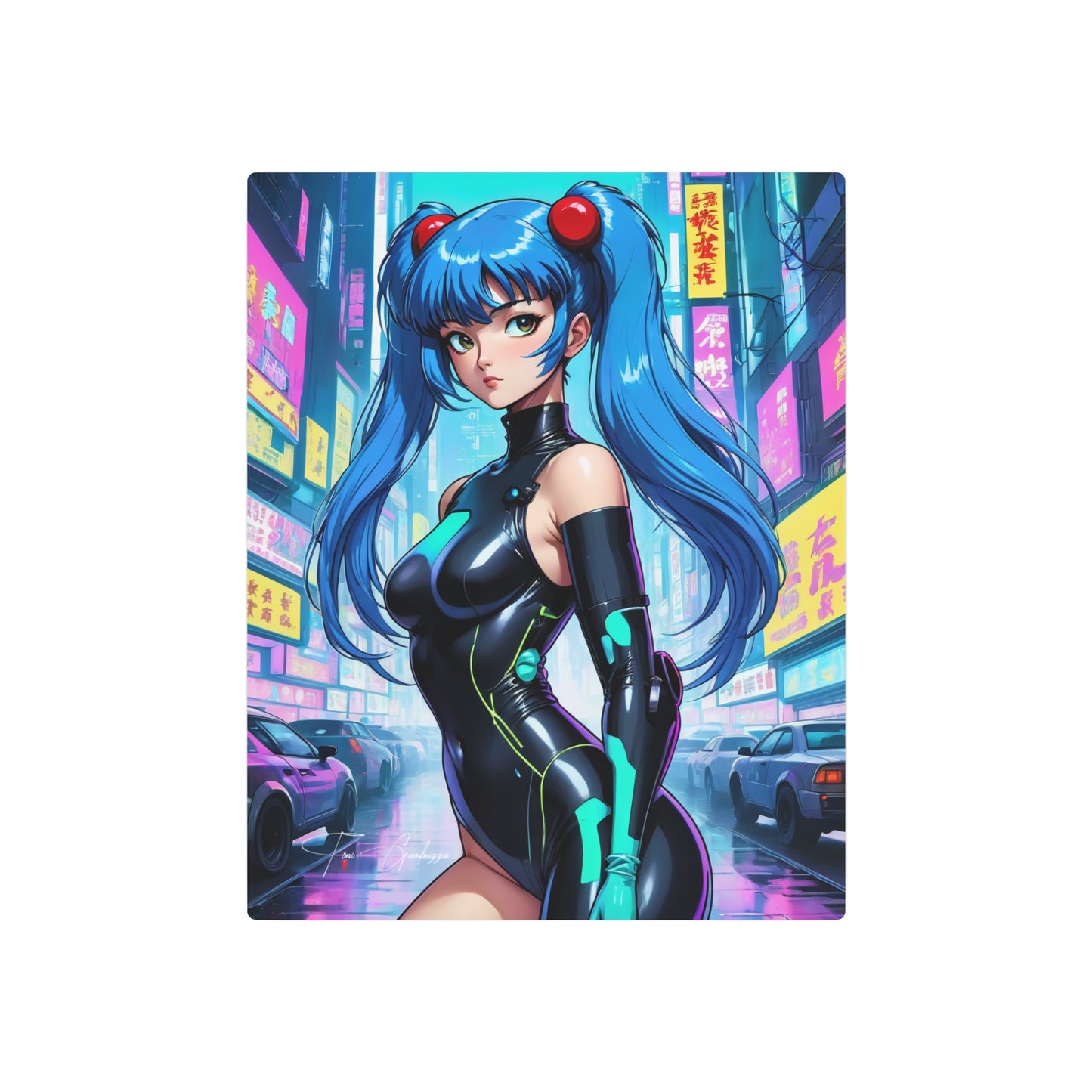 Cyberpunk Shampoo 🇺🇸 US Shipping - Anime Art on Metal Poster