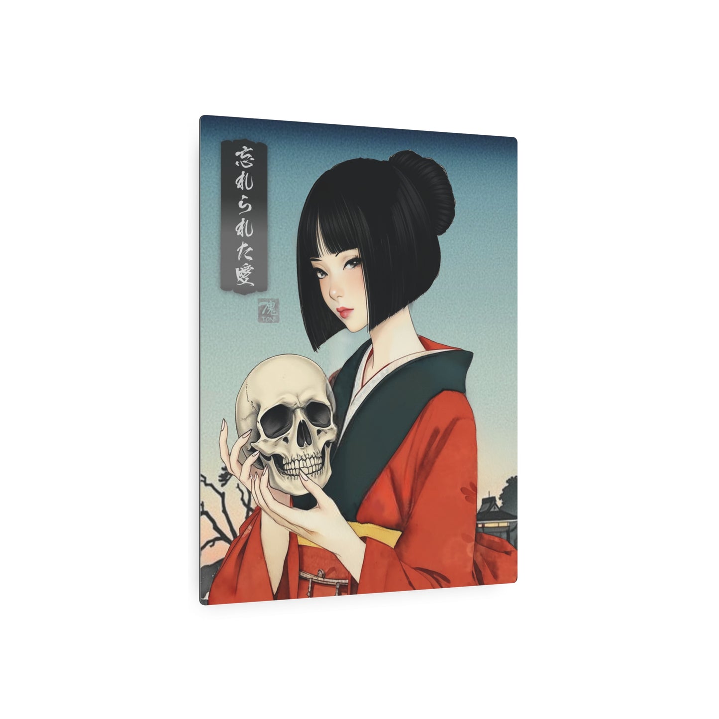 Ukiyo-e Art - Forgotten love 🇺🇸 US Shipping - Traditional Japanese Art on Metal Poster