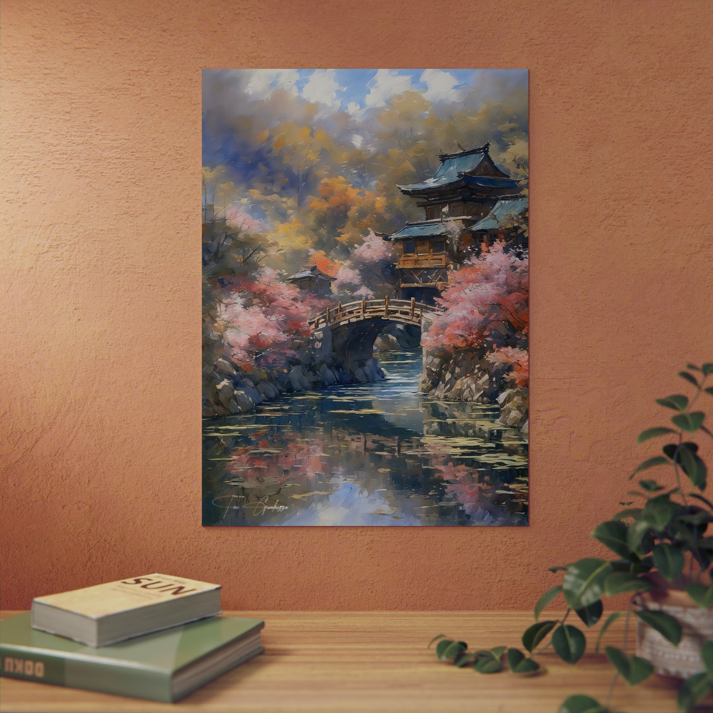 A Moment with Zen 🇩🇪 GER Shipping - Oil Painting on Metal Poster