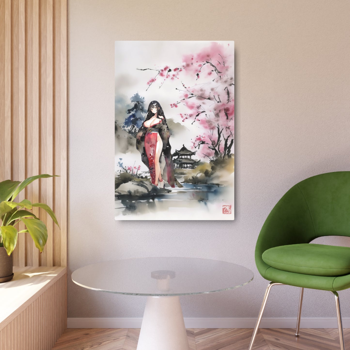 Sumi-e Art - Farben der Stille 🇺🇸 US Shipping - Traditional Japanese Art on Metal Poster