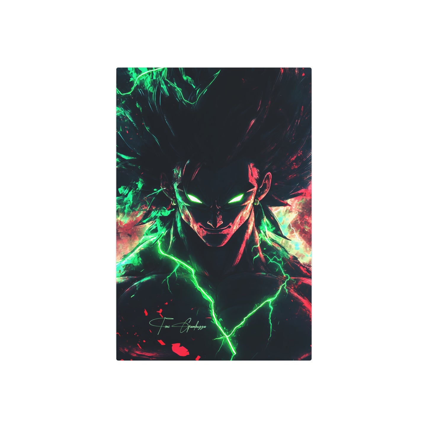 Anime Art - Broly 🇺🇸 US Shipping - Anime Art on Metal Poster