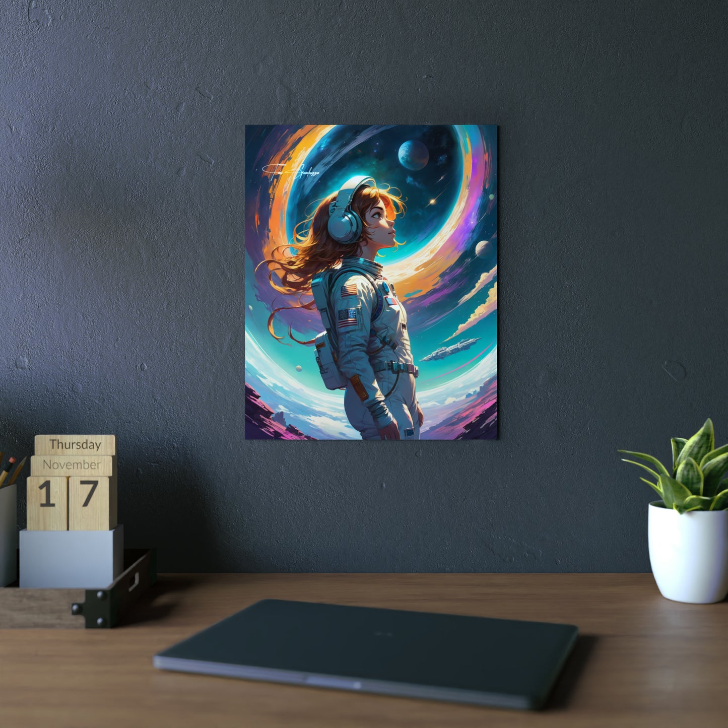 Space.mp3 🇩🇪 GER Shipping - Anime Art on Metal Poster