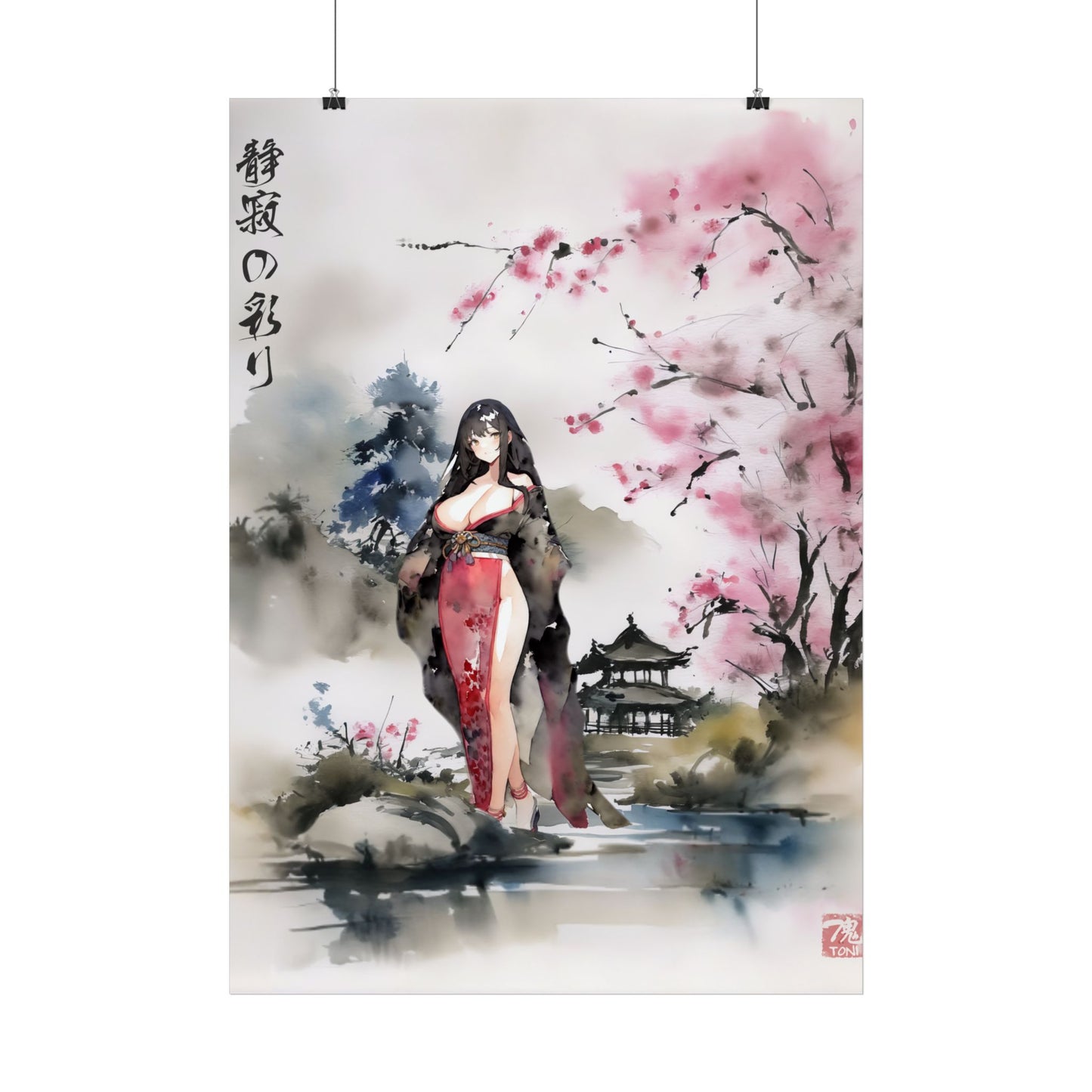 Sumi-e Art - Farben der Stille • Traditional Japanese Art on high quality poster