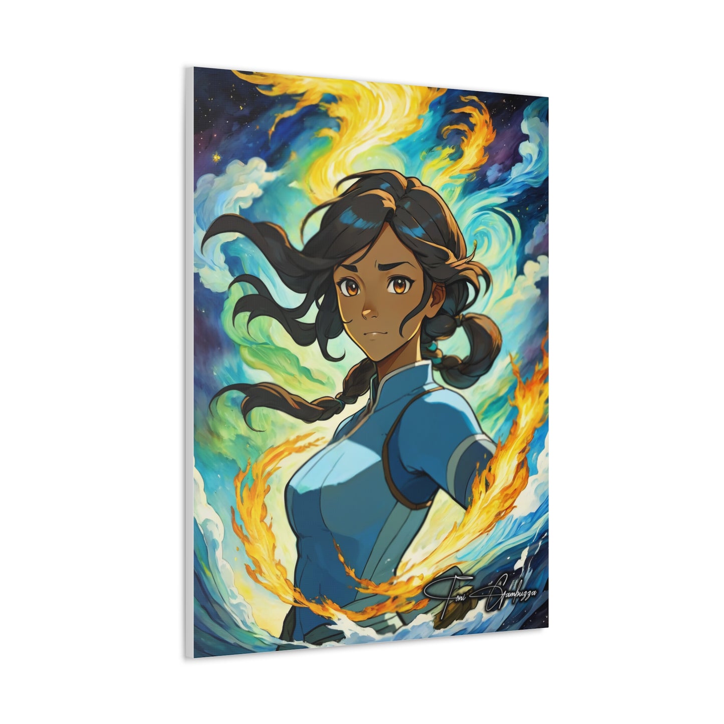 Avatar Korra Portrait - Anime Art on high quality Canvas