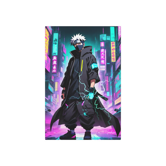 Cyberpunk Kakashi 🇺🇸 US Shipping - Anime Art on Metal Poster