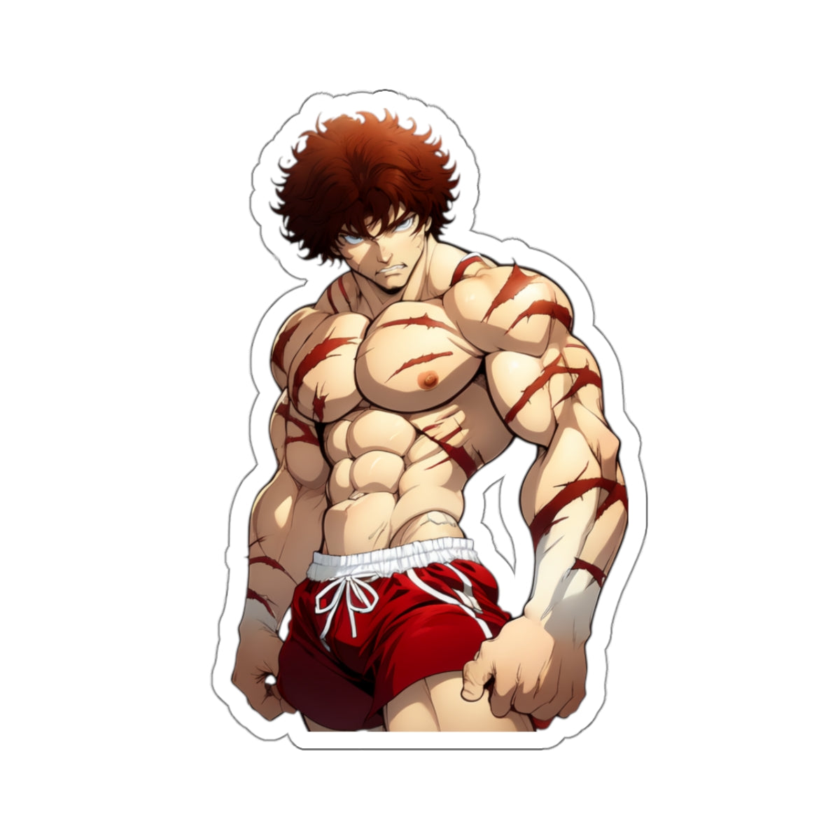 Anime Decals - "BAKI" - Anime & Manga Sticker collection - Itasha