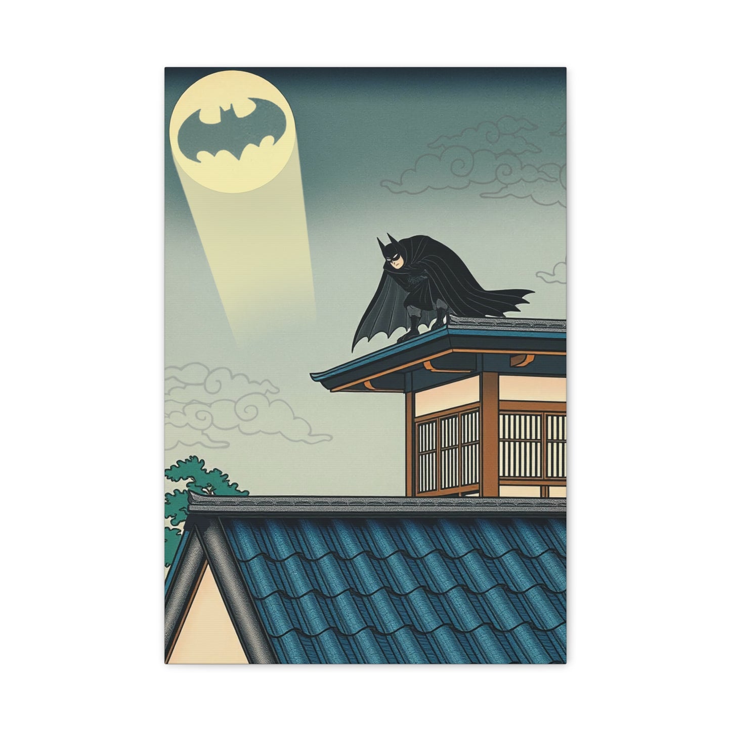 Ukiyo-e Art - Warrior of the Night • Traditional Japanese Art on high quality Canvas