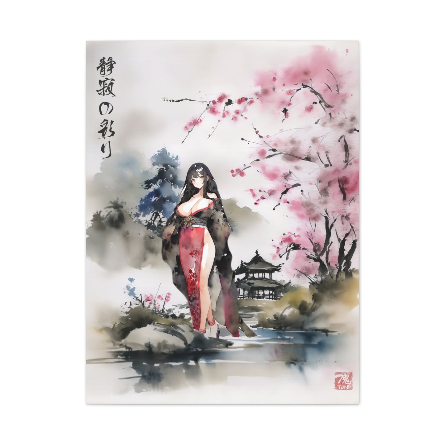 Sumi-e Art - Farben der Stille • Traditional Japanese Art on high quality Canvas