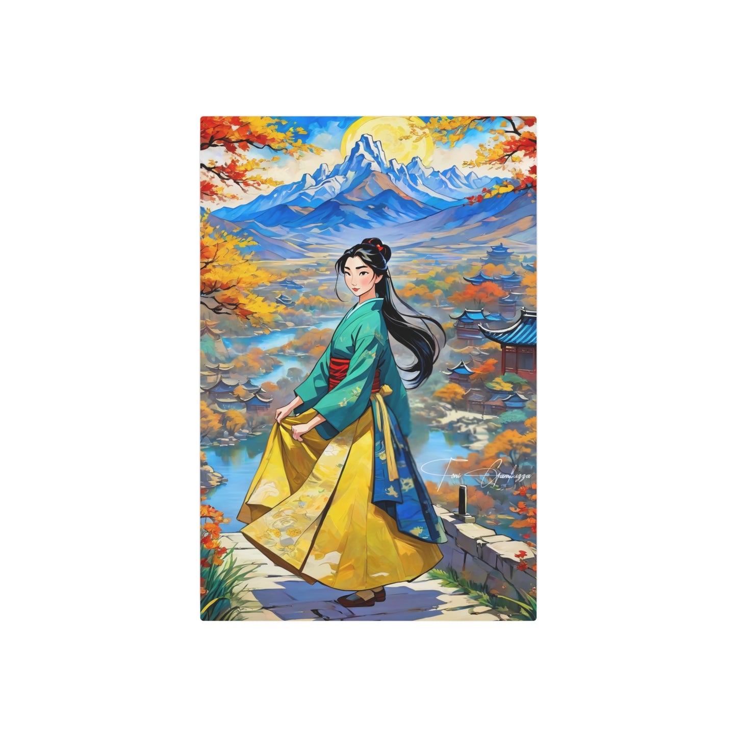 Hua Mulan 🇺🇸 US Shipping - Anime Art on Metal Poster