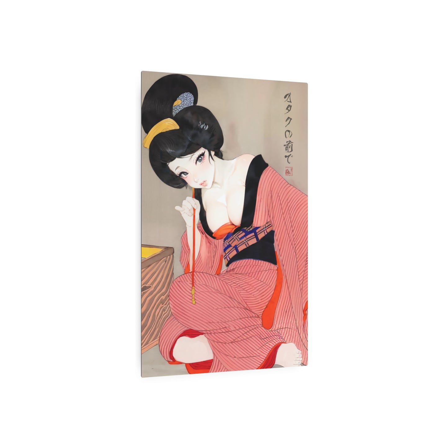 Ukiyo-e Art - Before the otaku 🇺🇸 US Shipping - Traditional Japanese Art on Metal Poster