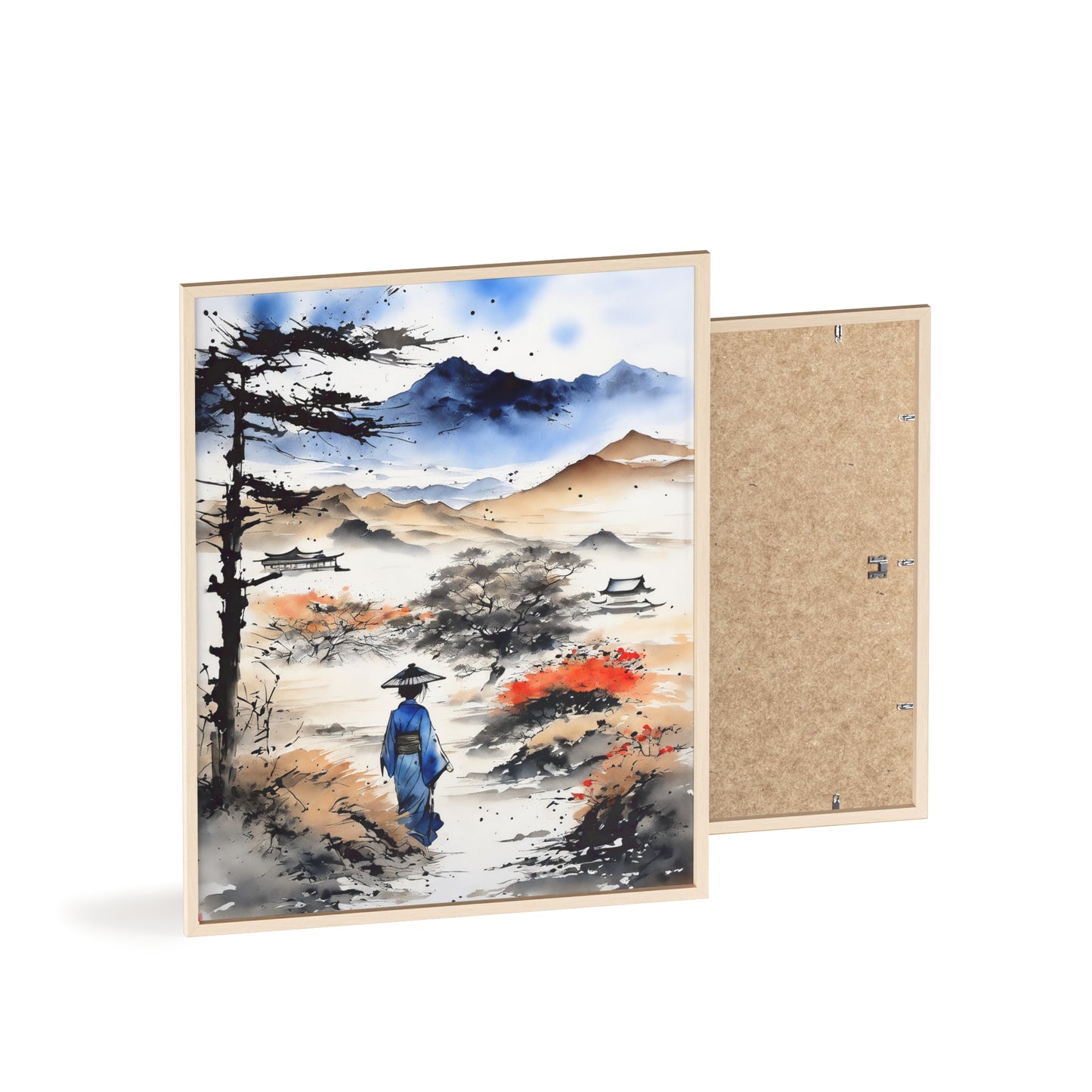 Sumi-e Art - Wasteland wisdom • Traditional Japanese Art • Framed