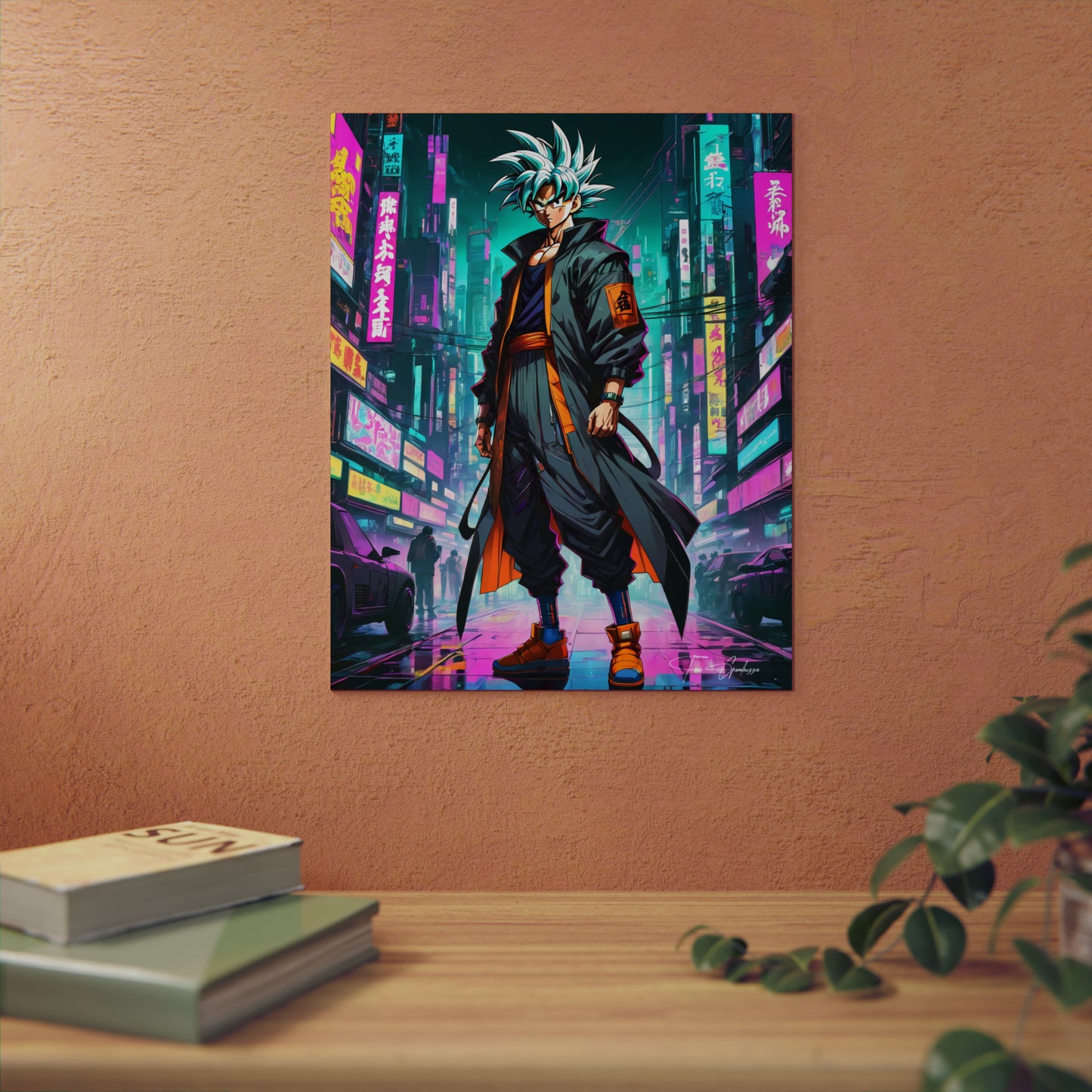 Cyberpunk Ultra Instinct 🇩🇪 GER Shipping - Anime Art on Metal Poster