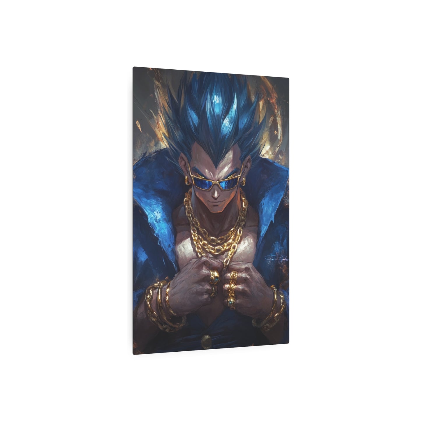 Anime Art - G Vegeta 🇺🇸 US Shipping - Anime Art on Metal Poster