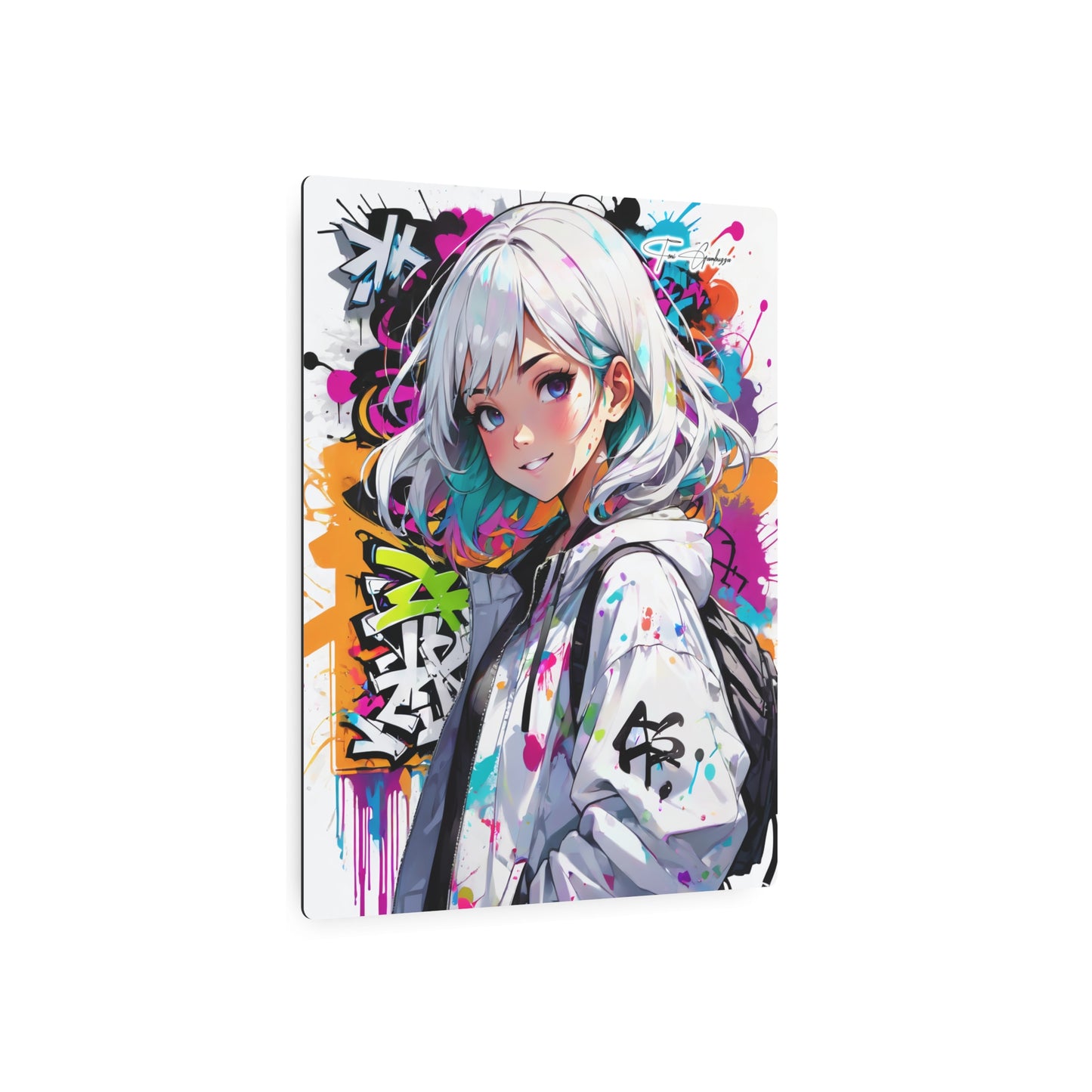 Manga Mural: Koko 🇺🇸 US Shipping - Anime Graffiti Art on Metal Poster