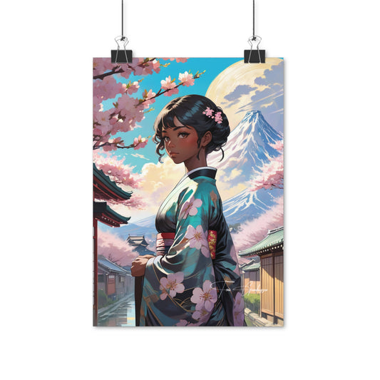 Kimono Waifu - Anime Art on high quality poster