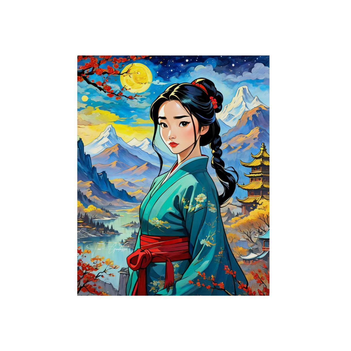 Hua Mulan 2 🇩🇪 GER Shipping - Anime Art on Metal Poster