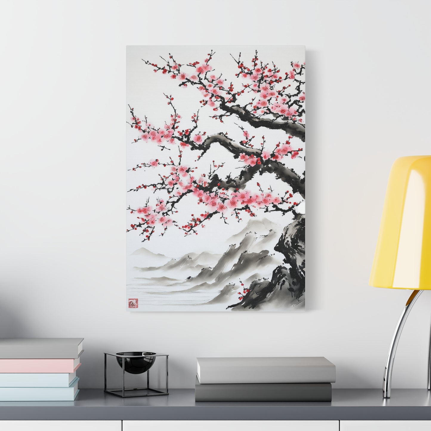 Sumi-e Art - Bodhi Tree • Traditional Japanese Art on high quality Canvas