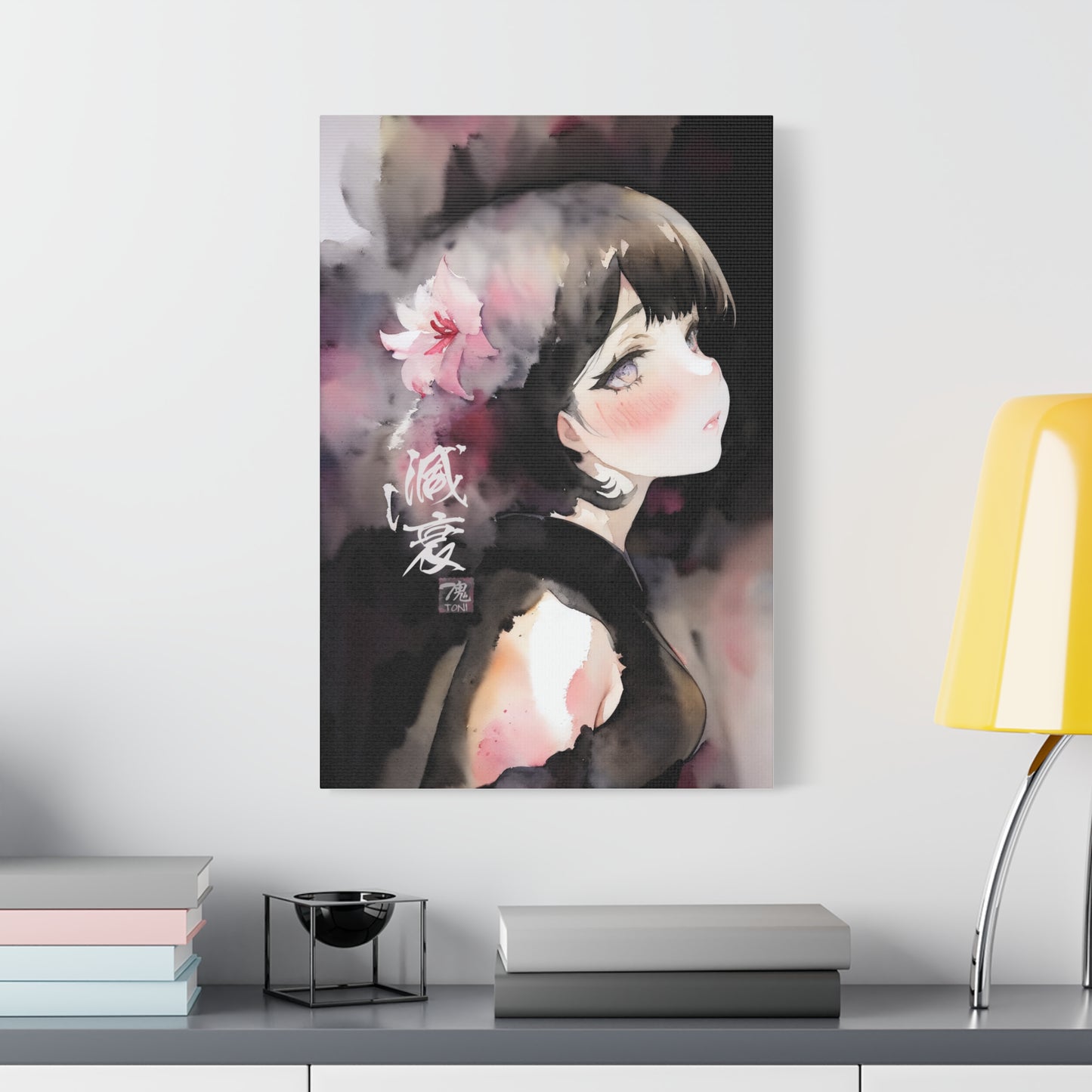 Decay - Watercolor Anime Art on high quality Canvas