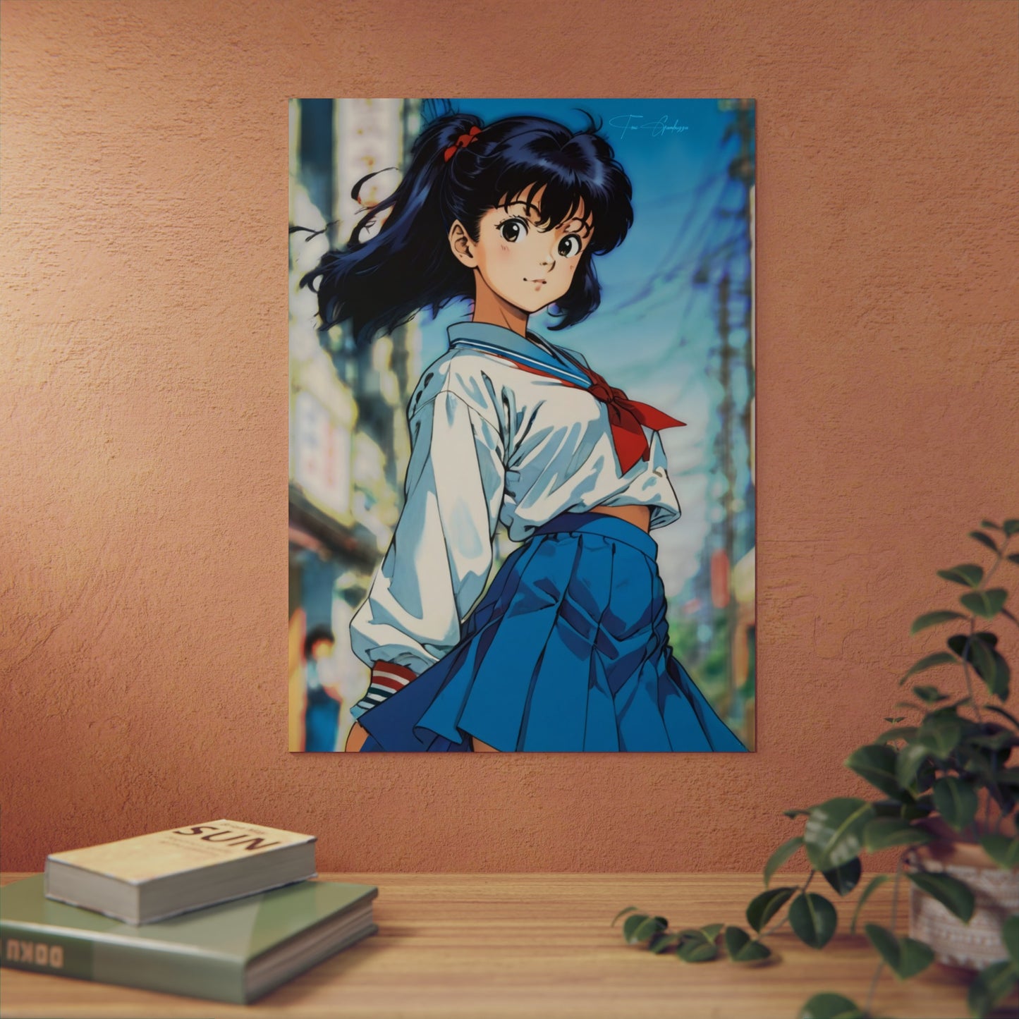 City Pop Collection - Sayori from the docks 🇩🇪 GER Shipping - Anime Art on Metal Poster