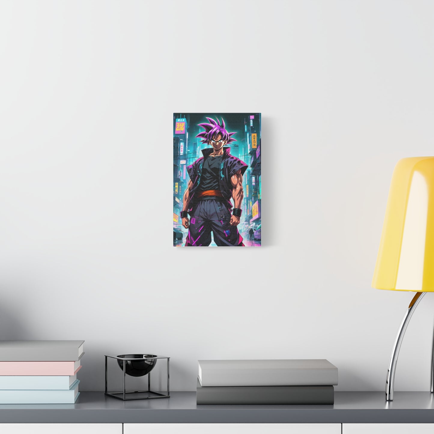 Cyberpunk Ultra Ego Goku - Anime Art on high quality Canvas