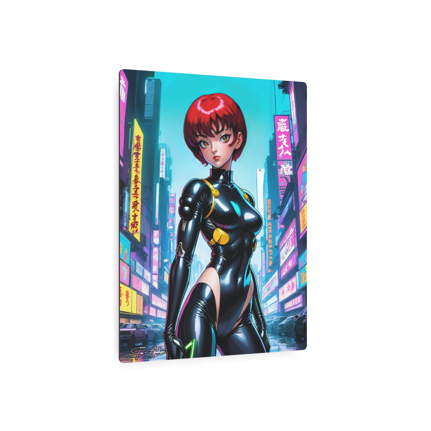 Cyberpunk Ranma Chan 🇺🇸 US Shipping - Anime Art on Metal Poster