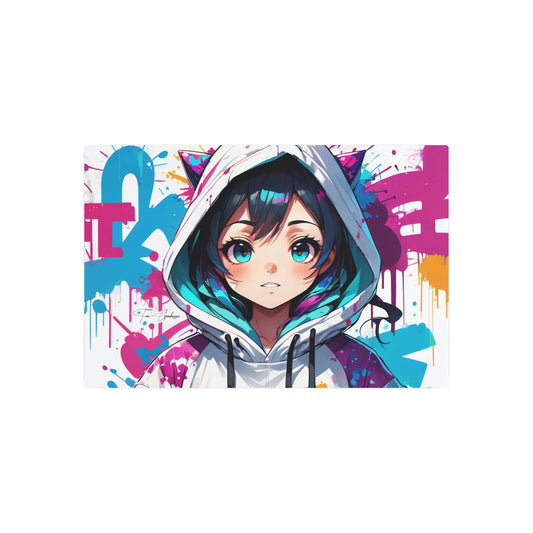 Manga Mural: Kohana 🇺🇸 US Shipping - Anime Graffiti Art on Metal Poster