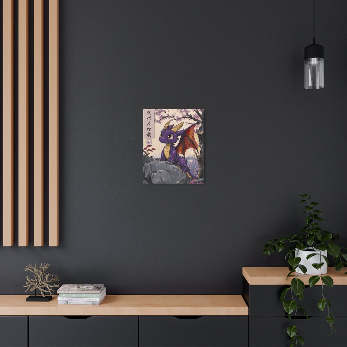 Ukiyo-e Art - Spyro the Dragon 🇺🇸 US Shipping - Traditional Japanese Art on Metal Poster