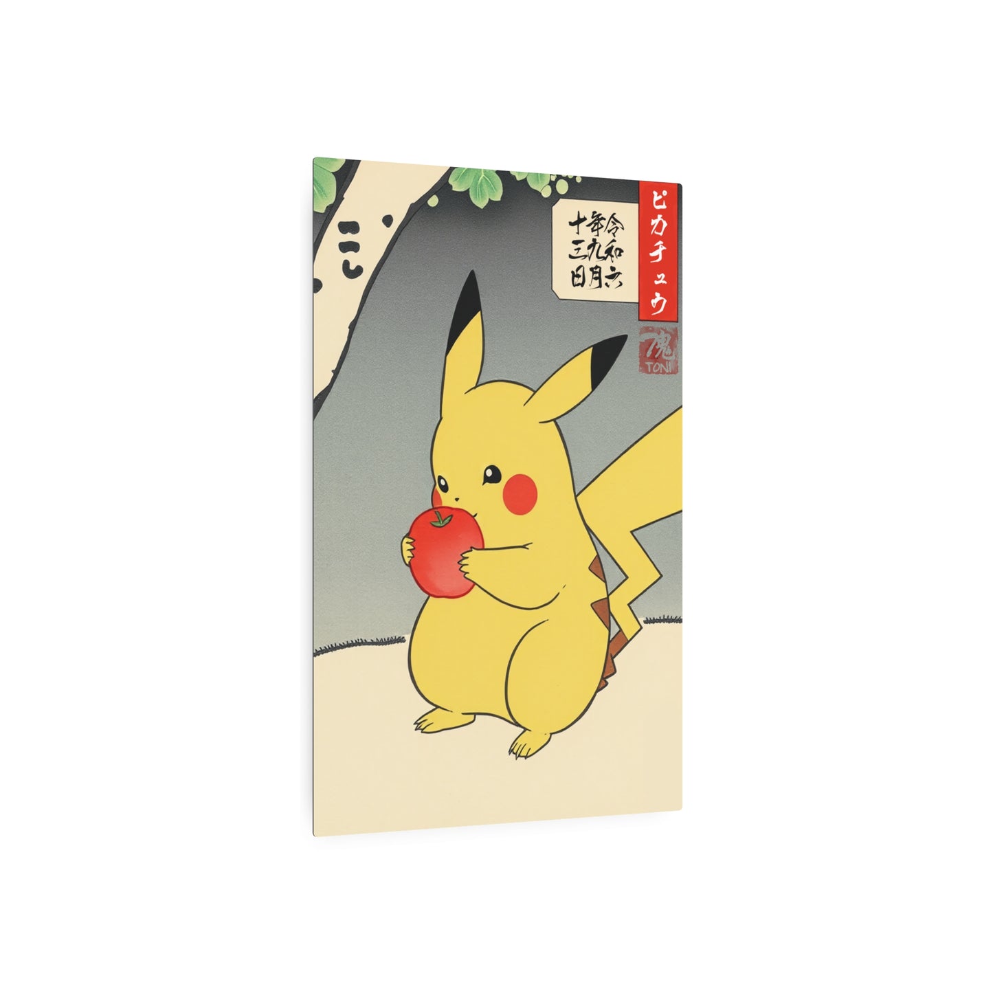 Ukiyo-e Art - Pikachū 🇺🇸 US Shipping - Traditional Japanese Art on Metal Poster