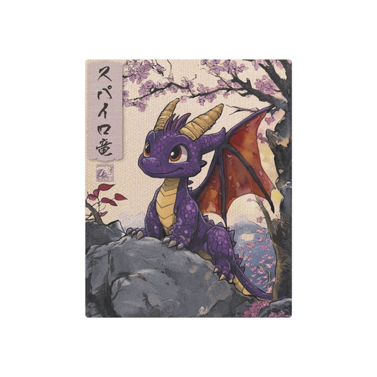 Ukiyo-e Art - Spyro the Dragon 🇺🇸 US Shipping - Traditional Japanese Art on Metal Poster