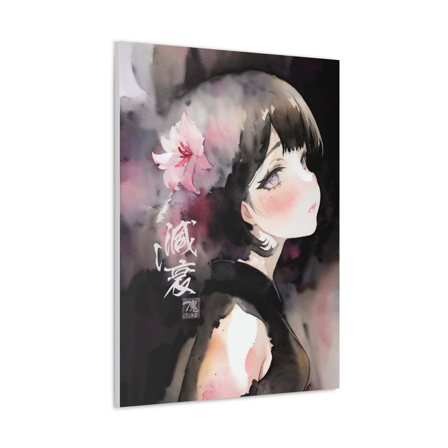 Decay - Watercolor Anime Art on high quality Canvas