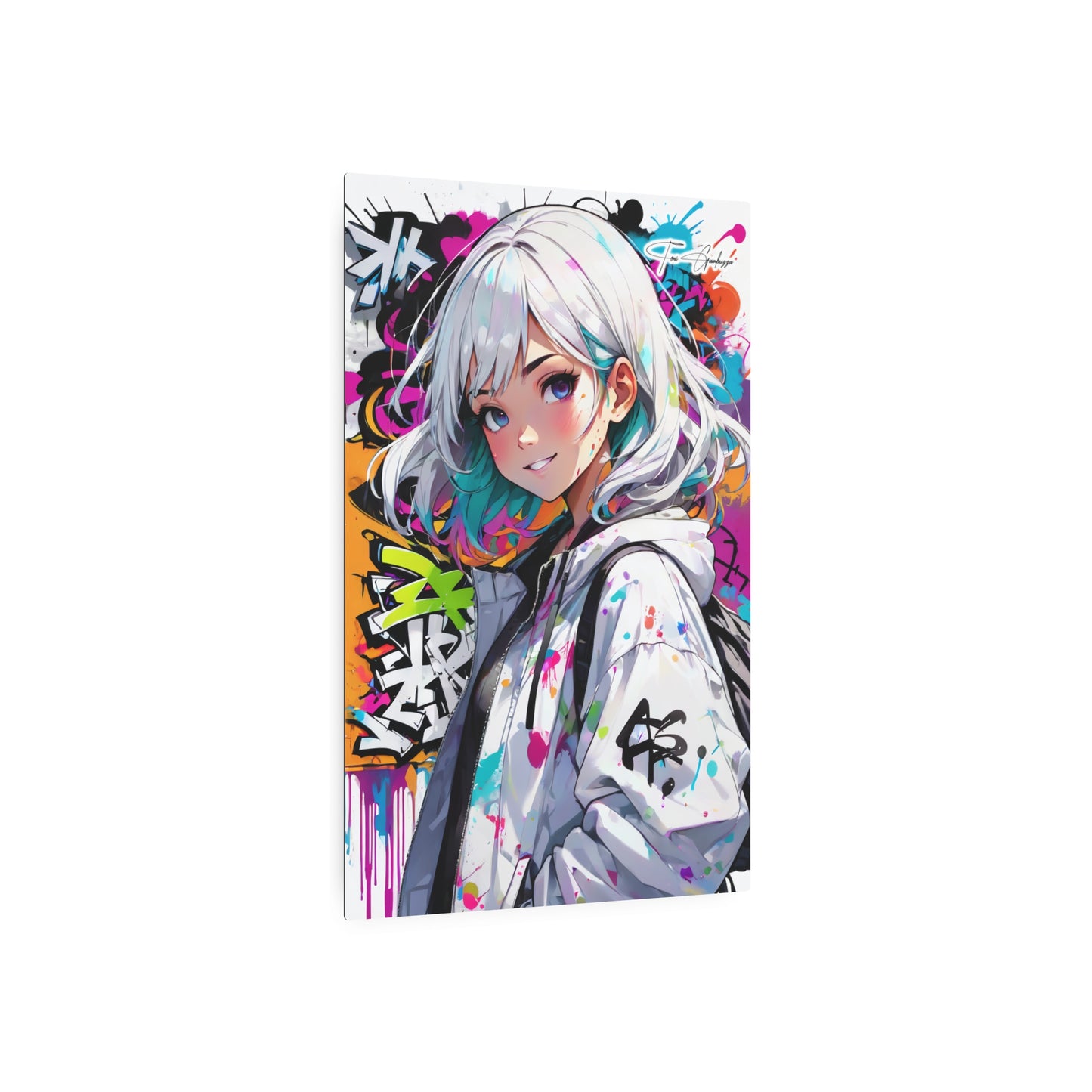 Manga Mural: Koko 🇺🇸 US Shipping - Anime Graffiti Art on Metal Poster