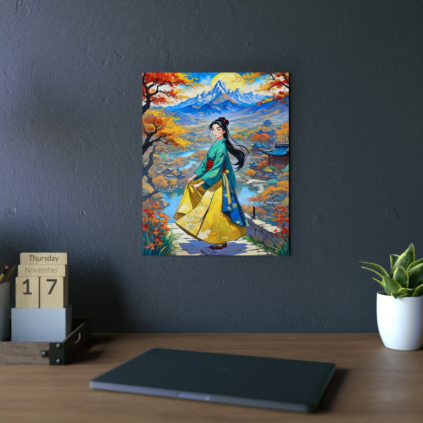 Hua Mulan 🇩🇪 GER Shipping - Anime Art on Metal Poster