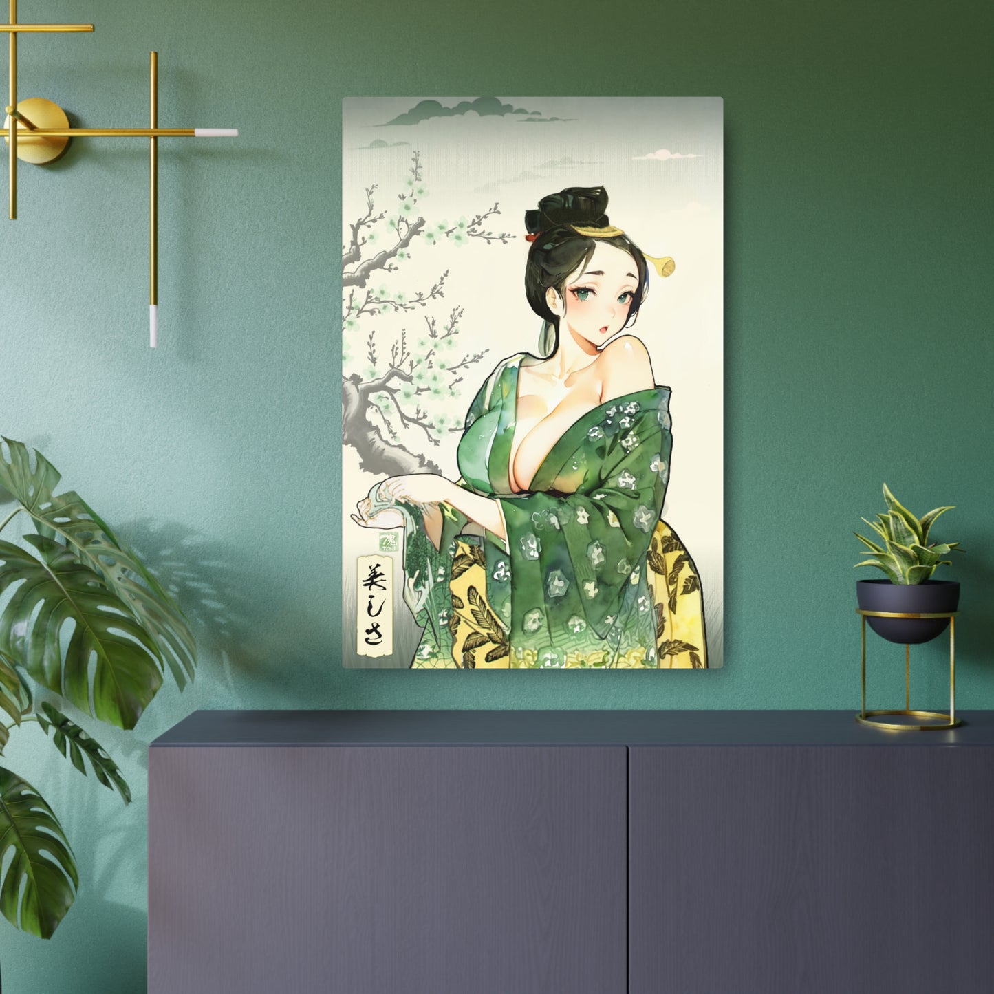 Ukiyo-e Art - Beauty 🇺🇸 US Shipping - Traditional Japanese Art on Metal Poster