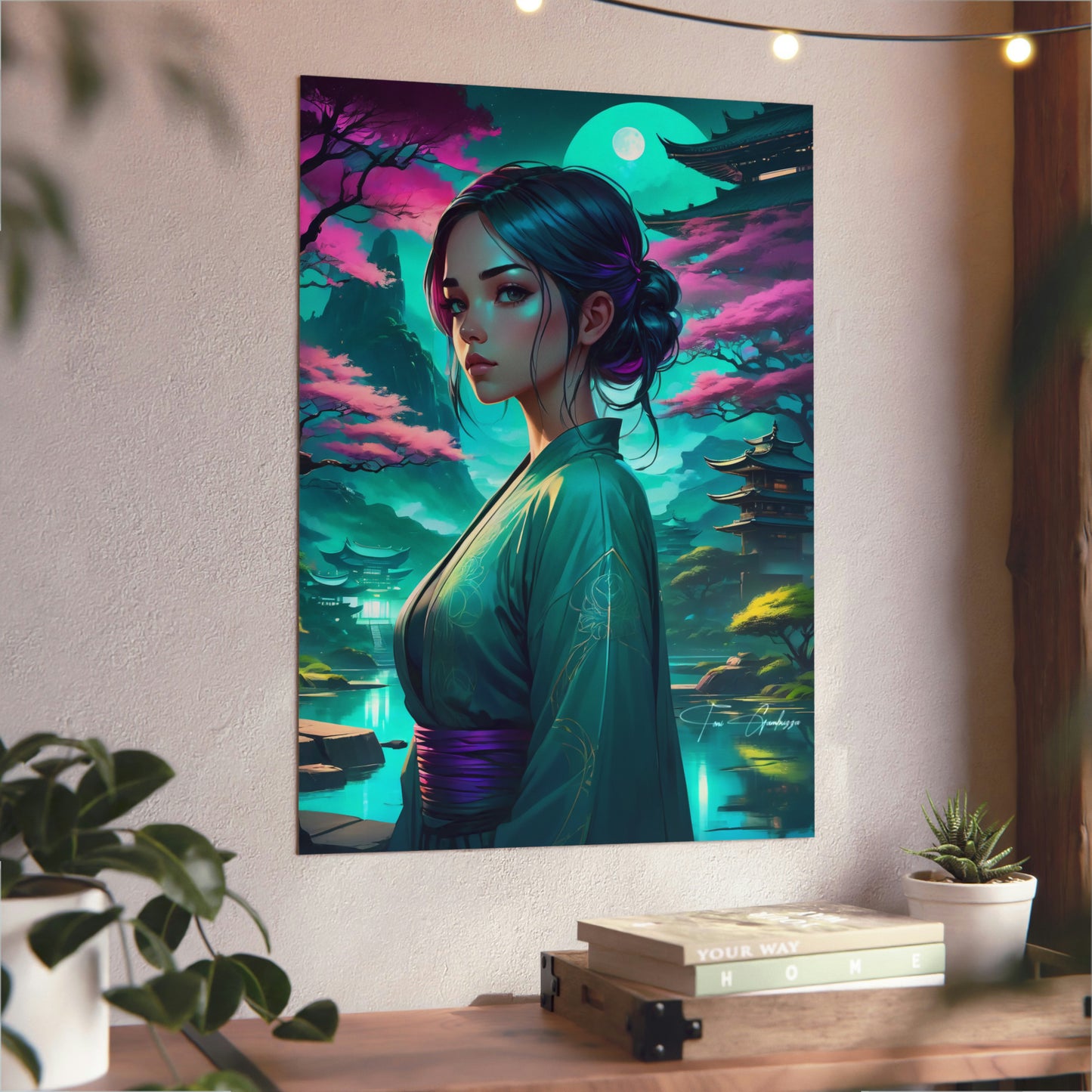 Zen Reflections: Serenity 🇩🇪 GER Shipping - Anime Art on Metal Poster