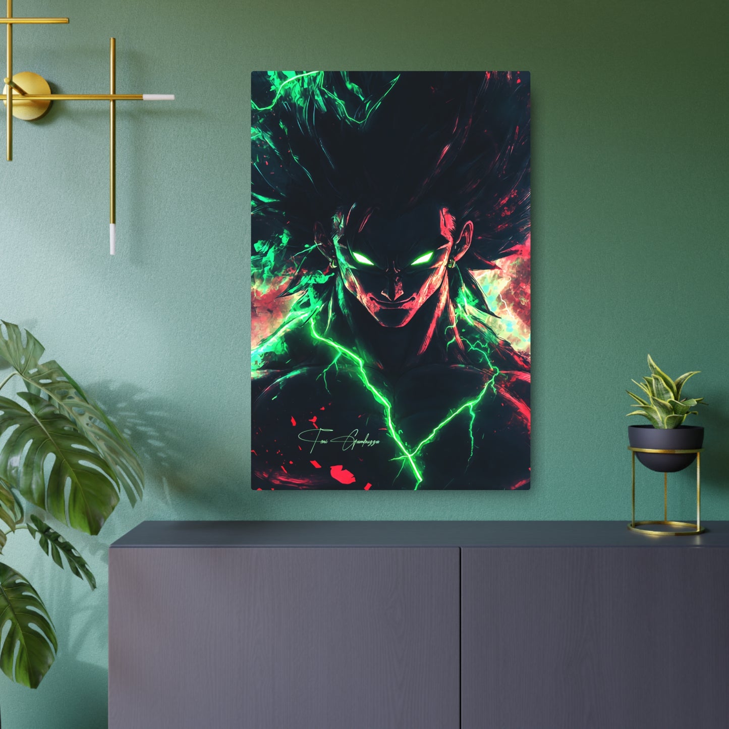 Anime Art - Broly 🇺🇸 US Shipping - Anime Art on Metal Poster