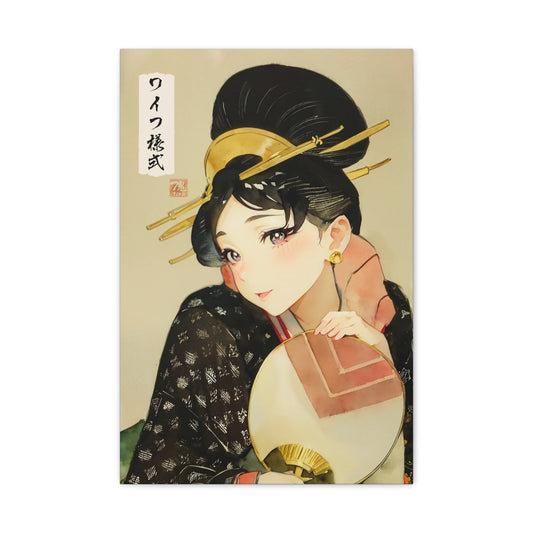 Ukiyo-e Art - Waifu Style • Traditional Japanese Art on high quality Canvas