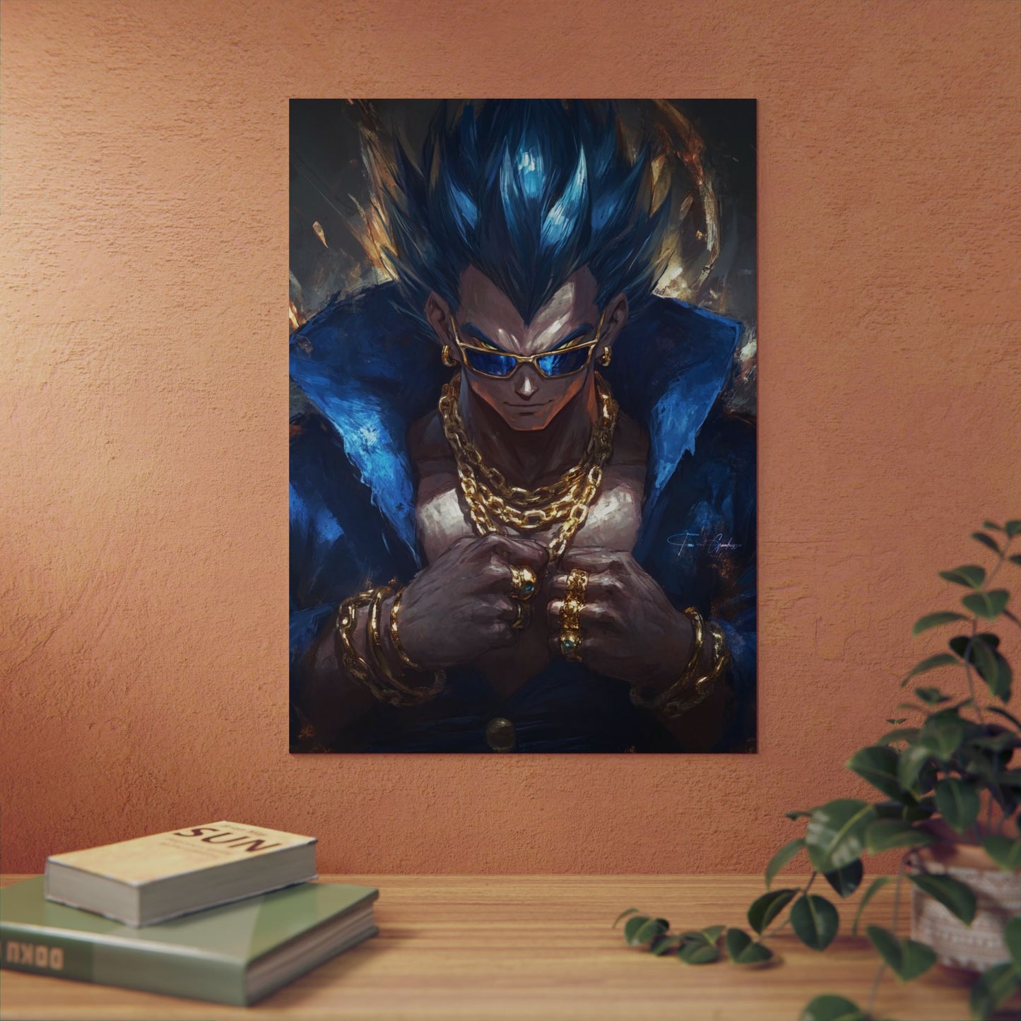 Anime Art - G Vegeta  🇩🇪 GER Shipping - Anime Art on Metal Poster