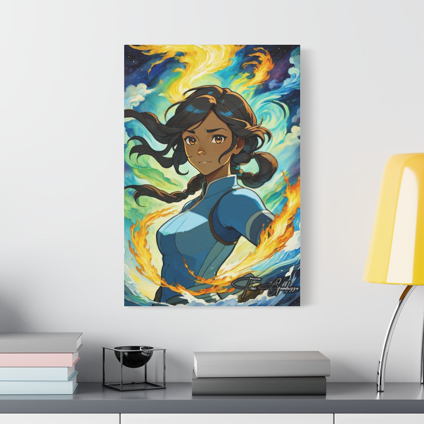 Avatar Korra Portrait - Anime Art on high quality Canvas