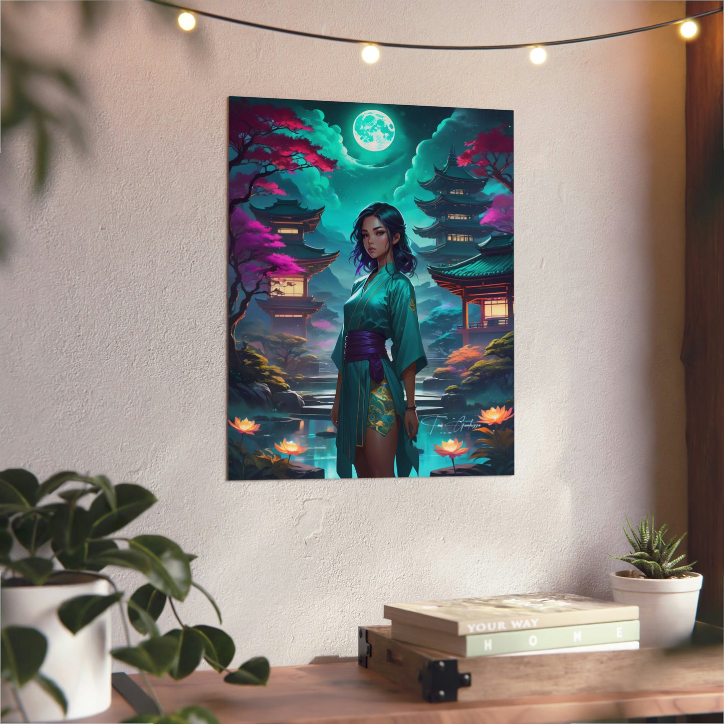 Zen Reflections: Peace 🇩🇪 GER Shipping - Anime Art on Metal Poster