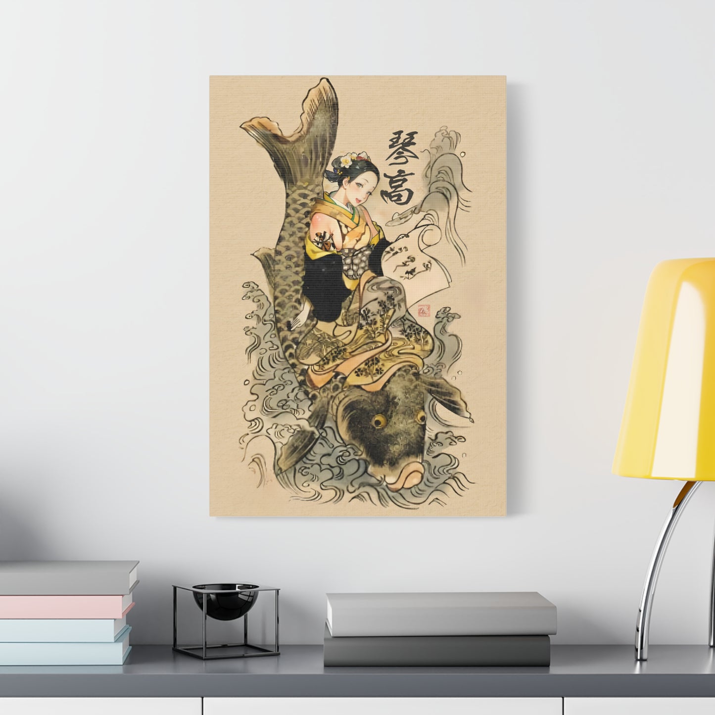 Ukiyo-e Art - Immortal Kinkö • Traditional Japanese Art on high quality Canvas